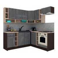 Bucatarie de Colt COSSY NEW 180-200 DR. Wenge / Decor K352